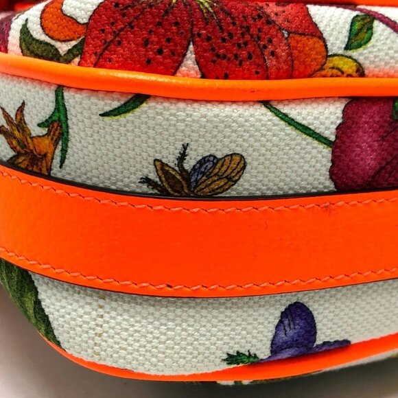 GUCCI 550147 flora Bag Shoulder Bag Canvas/Leather Multicolore/GoldHardware - Picture 3 of 14
